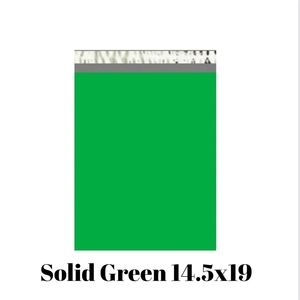 poly mailers 14.5x19 Solid Green